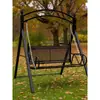 Balanço de Exterior Cadeira Suspensa Dupla Cadeira de Balanço Infantil para Interior Cadeira de Balanço para Adultos no Pátio Arte em Ferro de Luxo Cesta Suspensa Espessa