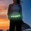Novo Modelo 2026 Cinto Luminoso para Mulheres, Cinto Texturizado Moderno e Único, Textura Diurna, Cinto Fluorescente Brilhante Noturno