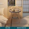 Mesa de centro redonda pequeña nórdica, mesa auxiliar para sofá, balcón, dormitorio, alquiler sencillo, sala de estar, mesa de centro redonda creativa sencilla de PP