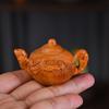 Tuya Pieza de Mano Bola de Durazno Pixiu Elefante Zodiaco Col China Pieza de Mano Artesanías Colgante de Escritorio Vivo