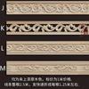 Linha de Madeira Maciça Borda de Tira Esculpida Estilo Europeu Linha de Borda Grande Muralha da China Linha da Cintura Padrão de Fundo do Teto Parede de Fundo da TV Tira Decorativa