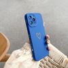 Funda para iPhone 16 con borde recto y diseño de líneas bronceadas Love, compatible con iPhone 13 y iPhone 15, compatible con Cross Border Max.