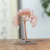 Árboles de la fortuna de amatista natural al por mayor con base de jade y ágata, árbol de cristal para escritorio de oficina, pequeñas decoraciones de estilo chino