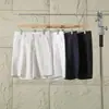 Estilo Nuevo de Verano Versátil para Hombre Transpirables No Asfixiantes de Lino Pierna Recta Casual Shorts 12722