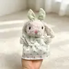 Ropa Deliciosa de Conejo Jc Vestido Dulce de Conejito Sombrero Ropa de Muñeca Linda 20cm Gasa Morado Vestido de Puntos Traje