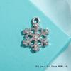 Colgante Copo de Nieve de Diamante Accesorios para Colgantes Navidad Aleación Accesorios de Joyería Pulsera DIY Collar para Mujer Ropa Aretes