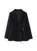 Viento europeo y americano transfronterizo explosiones de AliExpress comercio exterior al por mayor para mujer en stock traje chaqueta con cinturón