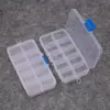 Caja de Almacenamiento Rectangular de Plástico Transparente Removible para Pendientes, Aretes, Accesorios para el Cabello Hechos a Mano DIY y Joyería