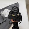 Bolso Bandolera de Diseño Nicho 2025 Estilo Coreano Moderno Portátil de Gran Capacidad Bolso Kelly Nuevo Simple con Textura para Mujer