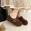 Zapatos de Algodón con Suela Suave Versátiles Impresionantemente Bonitos para Personas Perezosas Zapatos de Algodón Birkenstock para Mujer Nuevo Estilo Otoño/Invierno 2026 Sentido de Diseño de Nicho Cómodos