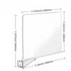 Placa Divisória de Acrílico Transparente 12 polegadas Divisória de Guarda-Roupa Divisória de Armário Doméstico Placa Divisória de Armazenamento sem Prego Prateleira de Armazenamento