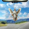 Colgante de Ángel de Acrílico Nuevo Transfronterizo Colgante Decorativo para Interior de Coche Espejo Retrovisor Colgante de Regalo para el Hogar en Festividades