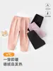 Calças térmicas para meninos e meninas, calças mágicas para uniforme escolar, leggings de bebê, calças de algodão para crianças, calças de outono para crianças de tamanho médio e grande, calças de fleece