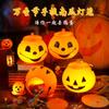 Linterna de calabaza luminosa portátil para Halloween, para jardín de infantes, para niños, tarro de dulces de Pascua, decoraciones para festivales de fantasmas, cubo de calabaza