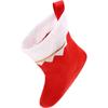 Ventas Directas de Fábrica Calcetines Navideños Bolsas de Regalo Calcetines Rojos con Ribete Blanco Calcetines Navideños Tela No Tejida Calcetines Venta al por Mayor
