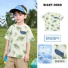Camiseta Masculina Europeia de Resfriamento Manga Curta 2026 Nova Roupa Infantil Verão Criança Bebê Criança Pequena Manga Curta Casual