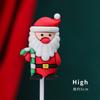 Decoração de Bolo de Natal 2025 Cola Macia Desenho Papai Noel Alce Plug-In Meninos e Meninas Acessórios de Confeitaria