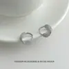 Pendientes de Zirconia Trenzados Simples y Suaves con Diseño Único, Pendientes de Moda y Elegantes Estilo Ins Tendencia para Mujer
