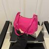 Bolsa de ombro de estilo coreano da moda deste ano para mulheres 2024 primavera nova all-match ins cor sólida pequena bolsa quadrada suave