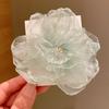 Malla de flor de borde ardiente pasador de flor artificial para niños pasador dulce tocado estilo princesa clip lateral accesorios para el cabello