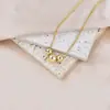 Collar de Cuentas de la Fortuna de Cinco Bendiciones Estilo Coreano Estilo Ins, Cadena para Clavícula Doble Capa de Bola Redonda Simple Versátil de Moda de Lujo Ligero Estilo Francés