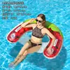 Sombra U-Shaped Popular Transfronteiriça Assento Folha-Shaped Boia Inflável Piscina Entretenimento Dobrável PVC Adulto Cadeira Lounge Aquática