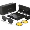 Gafas de Sol Polarizadas, Set Magnético Anti-UV, Transmisión en Vivo, Gafas de Sol Opcionales con Graduación para Visión Nocturna, Montura para Gafas de Miopía