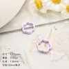 Anel de contas pintado com tinta de liga para cartão 10 flores coloridas material para corrente de celular diy material para acessórios de pulseira joia