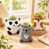Macetas de cerámica de animales y plantas de dibujos animados lindas y juguetonas, las más vendidas transfronterizas, varios estilos disponibles para venta al por mayor