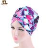 Novo Chapéu Cachecol de Algodão Elástico com Cauda Longa, Touca para Envolver a Cabeça, Touca Turbante Tjm-216, Macio, Moderno e Versátil para o Inverno