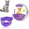 Collar calmante para perros, Collar calmante y para aliviar la ansiedad para mascotas gatos, Collar gris para gatos