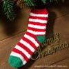 Calcetines de Felpa Coral de Papá Noel para Mujer, Dibujos Animados de Alce y Muñeco de Nieve, Espesos, Cálidos, para Dormir, Hogar, Regalo Festivo en Caja