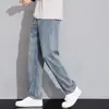 Jeans de Pierna Recta de Tencel para Hombre Verano Estilo Delgado 2026 Nueva Marca de Moda Americana Sueltos Versátiles Casuales Pantalones Largos