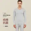 Conjunto de ropa interior térmica de marca para hombres y mujeres, suéter y pantalón de algodón puro, adecuado para hombres de mediana edad y mayores, ideal para abrigarse en invierno