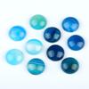 1251-20mm cara de anillo redondo cristal natural cara de arco único redondo geométrico joyería DIY incrustada con accesorios de piedra desnuda