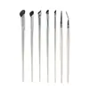 Pincel Chanfrado para Delineador Conjunto de Pincéis de Maquiagem, Pincel Pontiagudo em Ângulo Reto para Definir a Linha Inferior dos Cílios, Pincel para Detalhes, Pincel Curvo, Ferramentas de Beleza