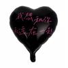 Globos Impresos en Forma de Corazón de 18 Pulgadas para Nochevieja, Globos Flotantes para Decoraciones de Fiesta del Día de San Valentín Chino, Globos de Papel de Aluminio Impresos al por Mayor