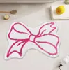 Tapete de Banheiro Absorvente com Desenho Animado Imitação de Caxemira Macio Amigo da Pele em Formato Tapete Isolante para Casa Tapete Acústico em Estoque