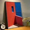 Pintura Decorativa Moderna de Lujo Ligero para Sala de Estar con Colores Artísticos de Alta Saturación, Fotografía de Gama Alta, Pintura para Colgar en Pared de Fondo, Arte de Pared para Entrada