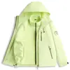 Nuevo Chaqueta Tres en Uno para Exteriores Otoño/Invierno 2026 Impermeable Cortavientos Bloque de Color Capucha Desmontable Hombres y Mujeres Tres en Uno Hombres
