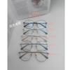 Nuevo Proceso de Electrochapado Bicolor Marco de Metal Retro para Gafas Kickoff de Lado Ancho Marco para Gafas de Miopía de Luz Plana para Hombres y Mujeres 9253