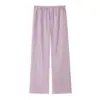 Fabricantes Mayoristas de Ropa para Mujer Transfronterizos Verano 2026 Nuevo Estilo Europeo y Americano Moda Casual Holgado Color Sólido Rayado Pantalones de Campana