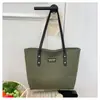 Bolso Tote Gran Capacidad Pana Bolso Casual para Mujer 2025 Nuevo Estilo Coreano Moda Bolso de Hombro Retro Simple Versátil