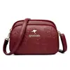 Bolsa Cruzada Popular para Mujer de Gran Capacidad, Cuatro Capas, Hombro Independiente, para Transmisión en Vivo, Nueva 2025, Ligera, Versátil, para Teléfono