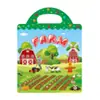 Cross-border DIY divertido cena infantil figurinhas livro educação infantil treinamento de concentração pode ser movido repetidamente colar livro silencioso