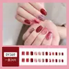 Uñas postizas estampadas cortas, medianas y largas de fábrica, con diseño de armadura, productos terminados en caja, venta al por mayor, se pueden personalizar según muestras