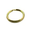 Polimento de fábrica suspensão galvanoplastia Anel de rosto de diamante dourado chaveiro dourado imitação abertura de chave de aço inoxidável