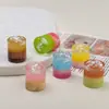 Accesorios de Resina DIY de Dibujos Animados, Taza de Batido, Pasador de Pegamento de Crema, Funda de Teléfono, Hebilla de Zapato, Llavero, Accesorios de Colgante