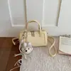 Bolsa de Bowling de Design de Nicho Estilo Coreano para Mulheres 2026 Nova Bolsa de Mão de Alta Qualidade Bolsa Transversal Versátil de Ombro Único Pequena Quadrada