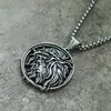 Colar Essencial Masculino de Moda de Alto Padrão, Personalizado, Redondo Retrô, Pingente de Figura de Coroa de Espinhos de Marca, Venda Quente Transfronteiriça